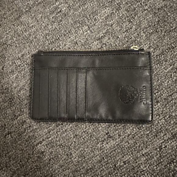 Vince Camuto Credit Card Wallet Sleeve Pouch Color is Black Genuine Leather Soft - Picture 1 of 4